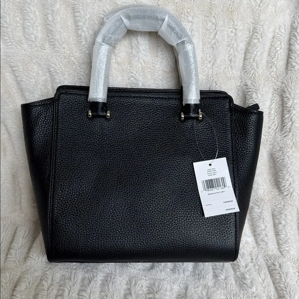 Kate Spade Chester Street Small Allyn Satchel Black Leather Crossbody Office